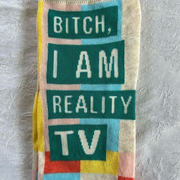 Blue Q Womens Cotton Ankle Socks B$&@ch I am Reality TV Drama Funny - Picture 4 of 6